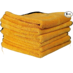 Chemical Guys MIC_507_06 Professional Grade Premium Microfiber Towel, Gold (16 in. x 24 in.) (Pack of 6)