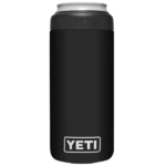 Yeti Rambler Colster Slim 12 Oz. Black Stainless Steel Insulated Drink Holder with Load-And-Lock Gasket